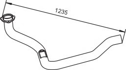 DINEX 64186 Exhaust Pipe